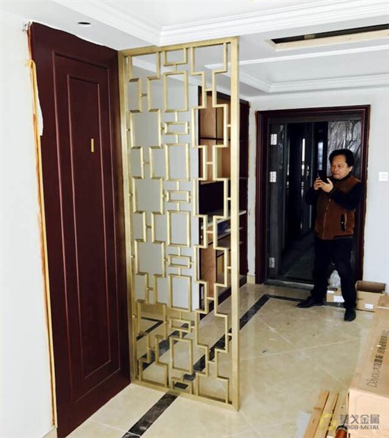 玄关不锈钢屏风