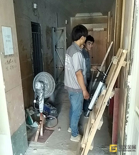 农业银行不锈钢背景墙马赛克
